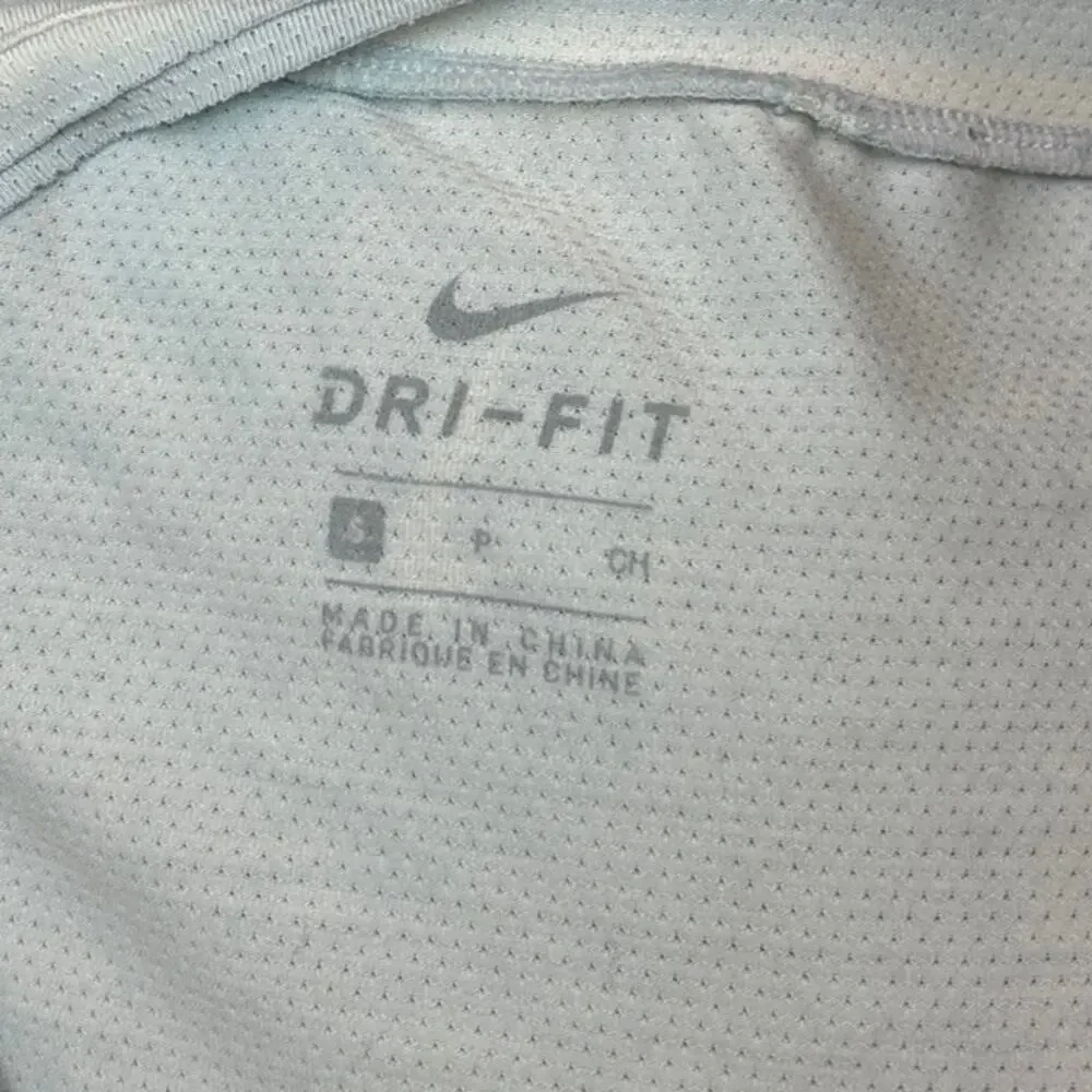 Nike Dri Fit Women's Blue Breathable Crew Neck Short Sleeve Basic T Shirt Size S